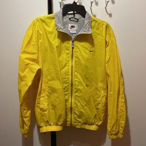 Nike Jacket Medium (8 to 10) 100% Nylon Polyester (bright, yellow)